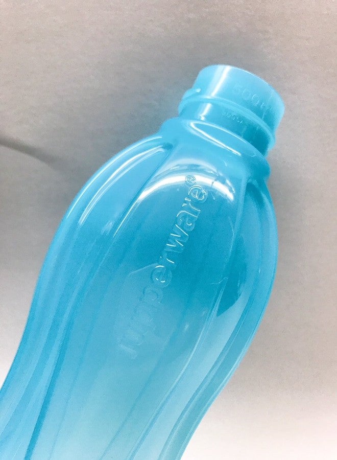 توبروير مجموعة زجاجات مياه رياضية صغيرة صديقة للبيئة من تابروير، سعة 500 مل، قطعتان (أزرق وبرتقالي، بلاستيك) - Image 4